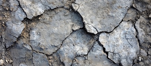 Cracked Dry Earth Texture with Natural Patterns and Details photo