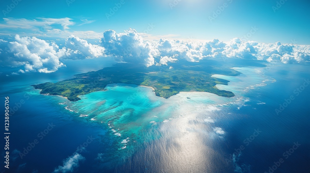 Aerial view of beautiful tropical islands Aerial view of beautiful tropical islands