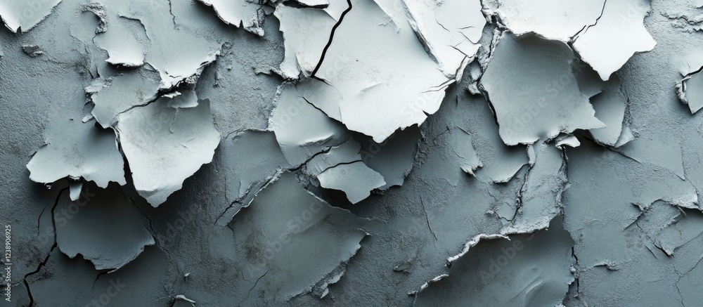 Peeling Paint Texture on Weathered Wall Surface with Cracks and Roughness in Blue Tones Peeling Paint Texture on Weathered Wall Surface with Cracks and Roughness in Blue Tones