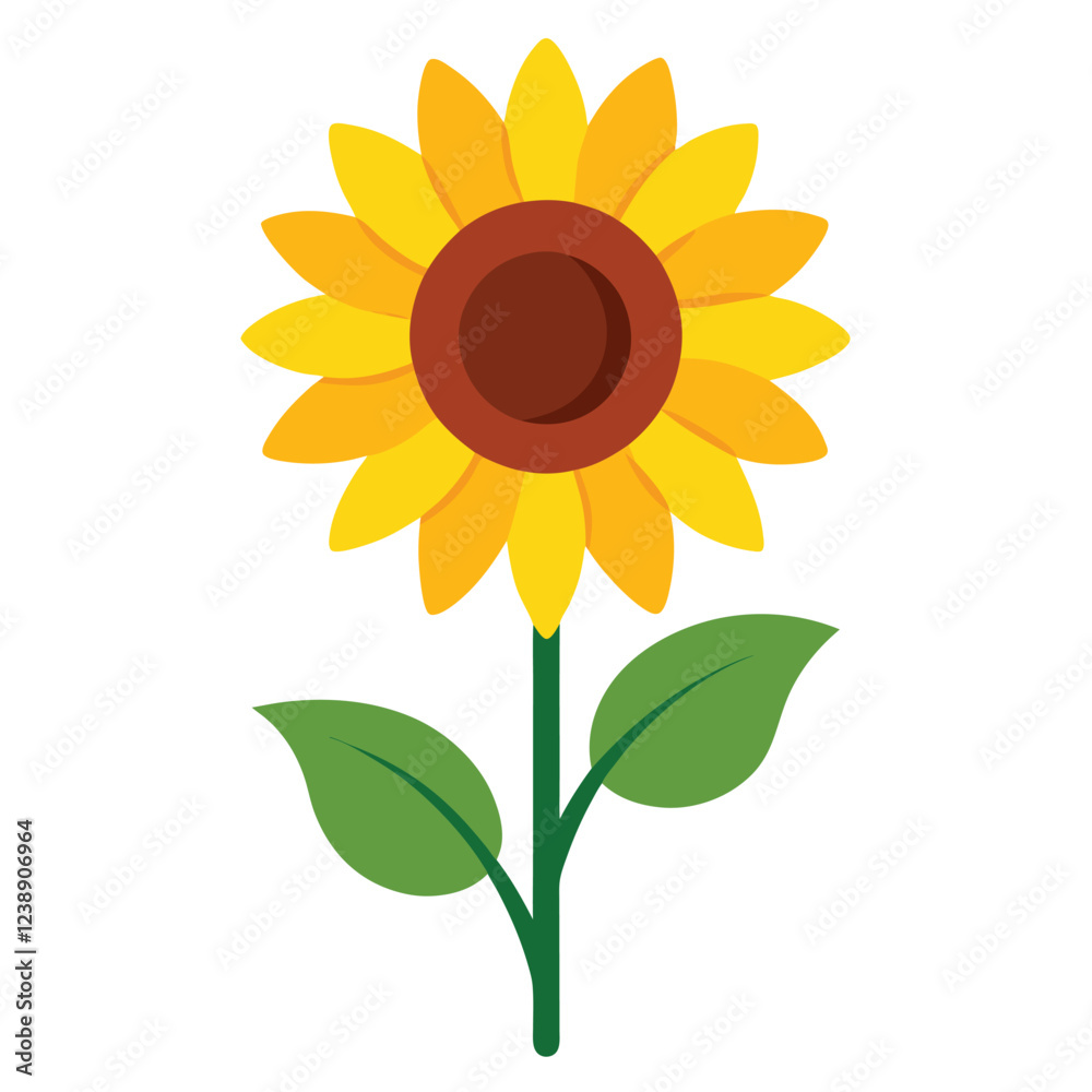 Fototapeta premium sunflower isolated on white
