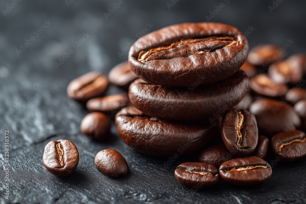 Fototapeta premium coarsely roasted coffee beans