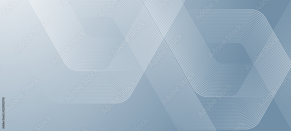 Digital futuristic technology concept with hexagons. Digital hexagonal blue abstract background. Geometric stripe line art design for poster, brochure, cover, banner, website, header Digital futuristic technology concept with hexagons. Digital hexagonal blue abstract background. Geometric stripe line art design for poster, brochure, cover, banner, website, header