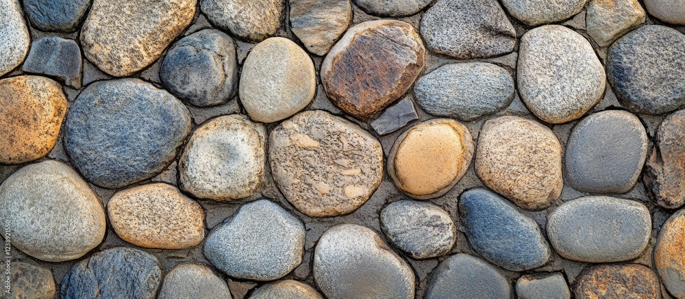 Cobblestone Texture Background with Various Shapes and Sizes Cobblestone Texture Background with Various Shapes and Sizes