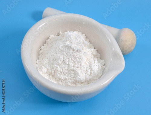 Calcium stearate is a carboxylate salt of calcium, classified as a calcium soap photo