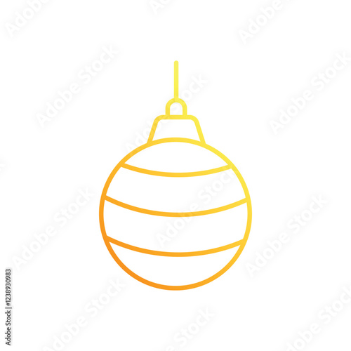 Baubles vector icon
