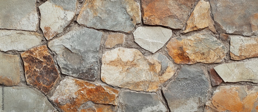 Natural stone wall texture with various colors and shapes suitable for backgrounds and architectural designs Copy Space Natural stone wall texture with various colors and shapes suitable for backgrounds and architectural designs Copy Space