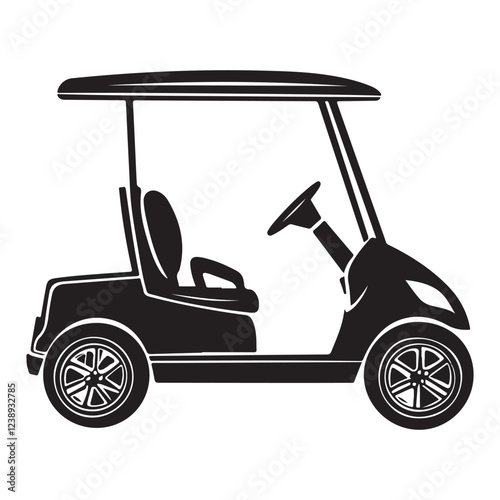 Resort & Club Car Silhouette – Elegant Transport Design