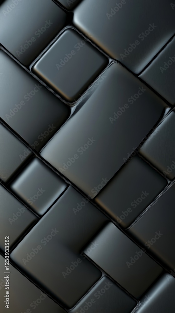 Naklejka premium Complex texture design featuring woven black shapes ideal for designers focusing on chaos and modern aesthetics