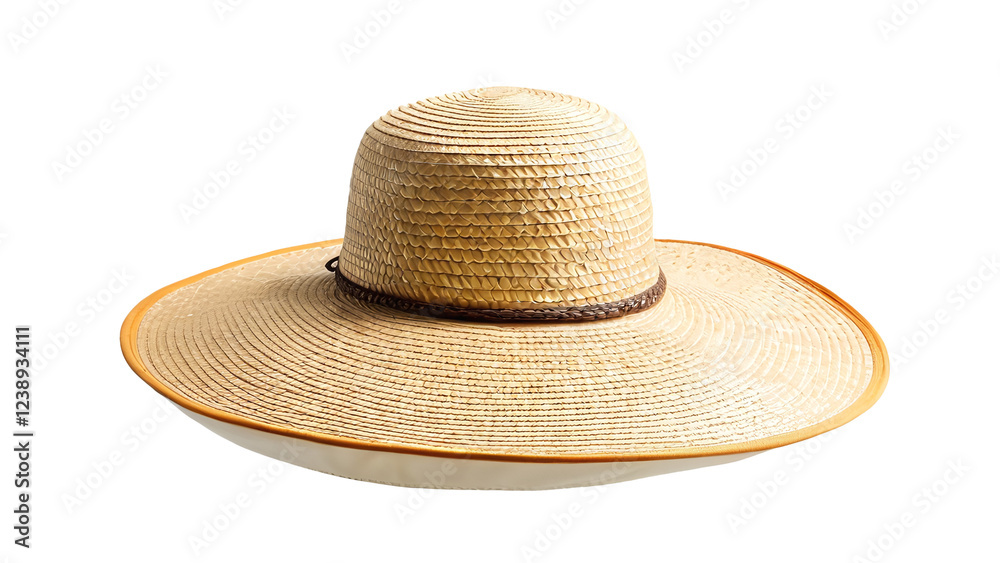 Wide Brim Straw Hat Summer Beach Sun Protection