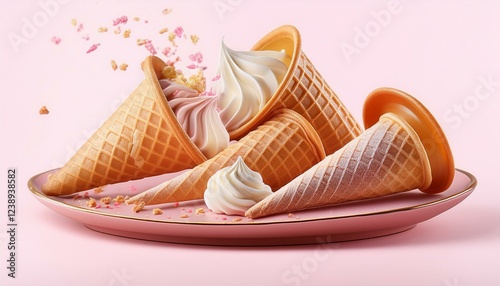 funnel desserts isolated on a obvious background