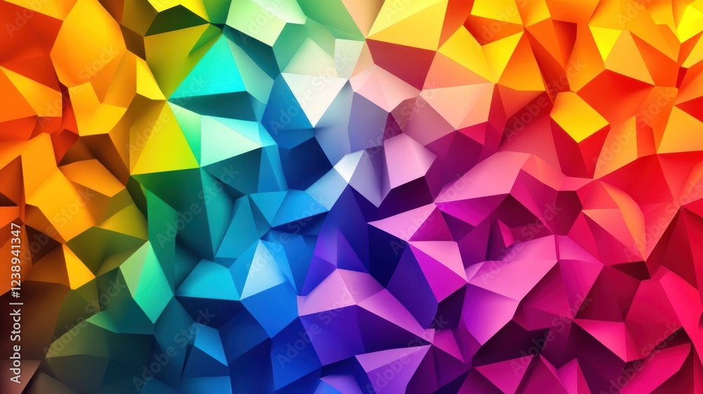 Abstract colorful low poly background. (1) Abstract colorful low poly background. (1)