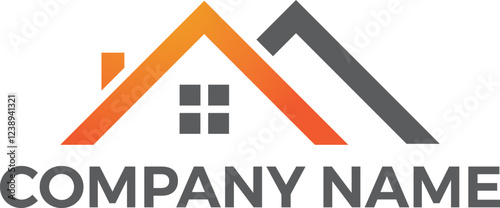 home property logo, house logo with vector file