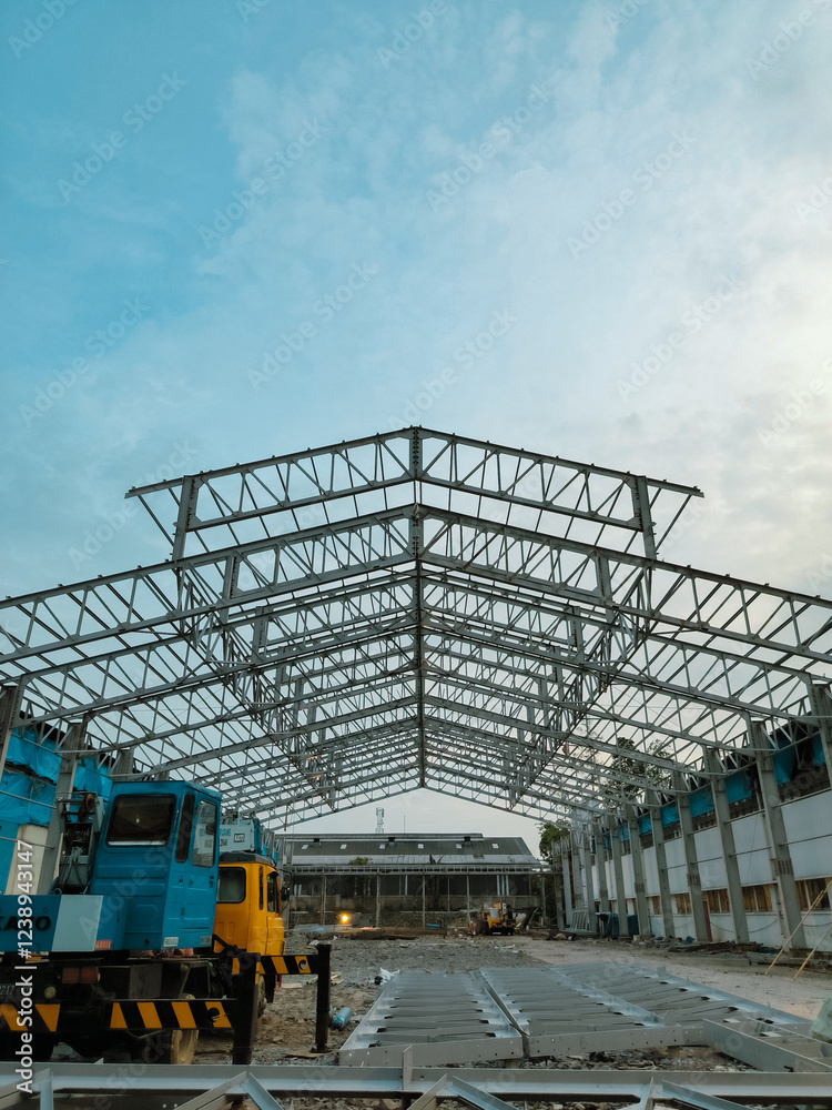Tangerang, February 3 2025. view of a building concept in the afternoon Tangerang, February 3 2025. view of a building concept in the afternoon