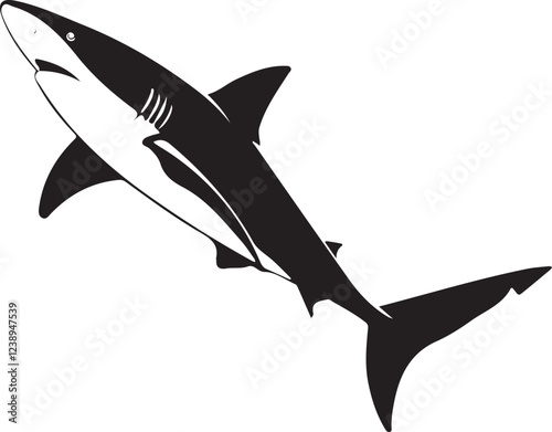 Shark silhouette image