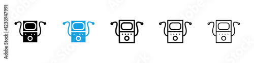 Dialysis icons vector set for web designs