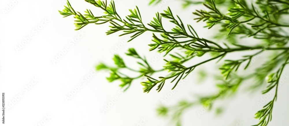 Greenery against a light background with delicate branches and leaves creating a natural and fresh atmosphere Copy Space Greenery against a light background with delicate branches and leaves creating a natural and fresh atmosphere Copy Space