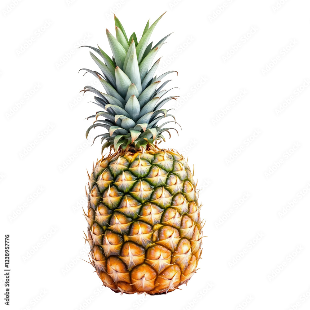 Fototapeta premium Pineapple on transparent background
