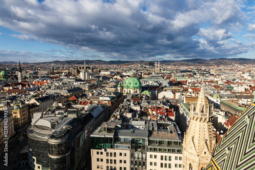 Canvas Print Panorama of Vienna