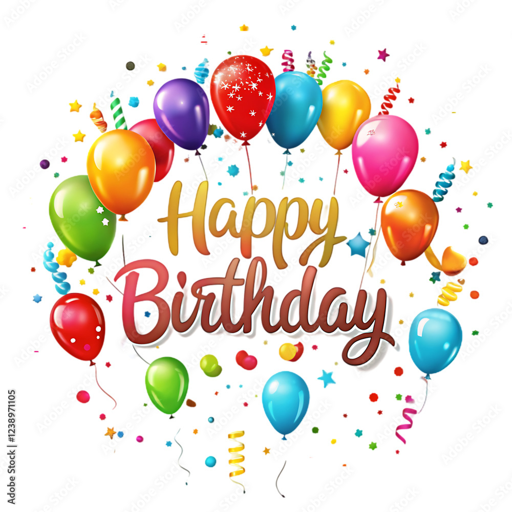 Balloons decoration to happy birthday, Balloons decoration to happy birthday,