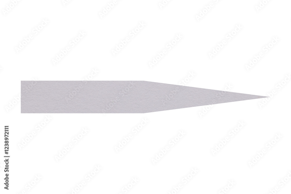Arrow with texture of paper isolated on white Arrow with texture of paper isolated on white