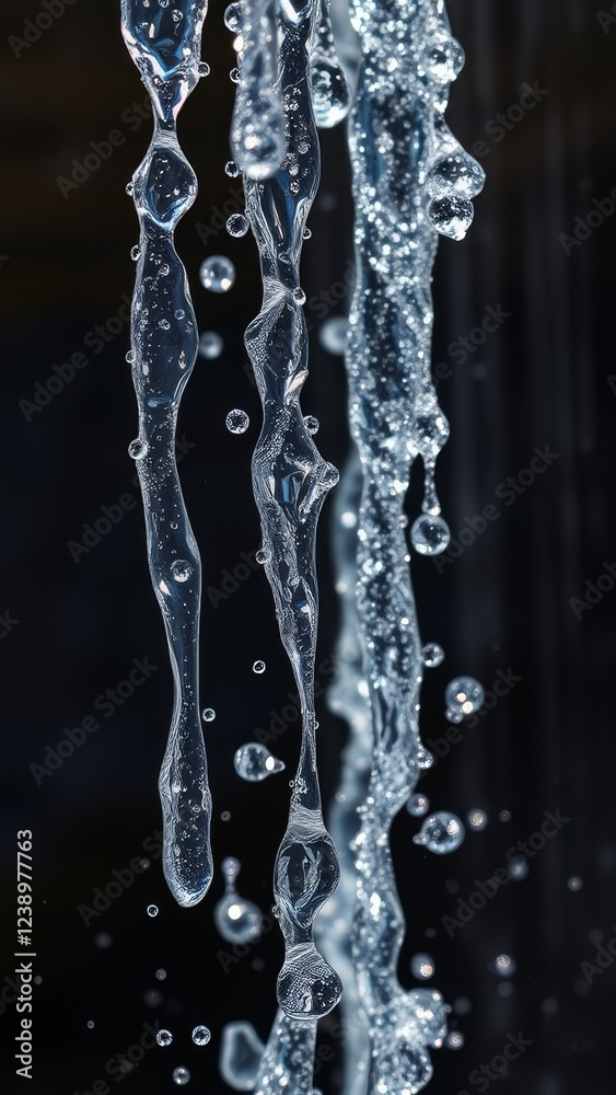 Water Drops in Motion: A Crystal Clear Macro � Splashing Clarity Background Water Drops in Motion: A Crystal Clear Macro � Splashing Clarity Background