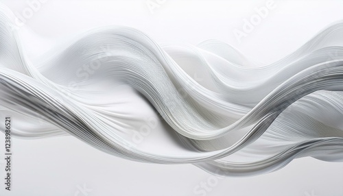 white waves with a fresh aroma waves showing a stream of clean fresh air on white background file