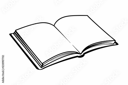 open book with blank pages