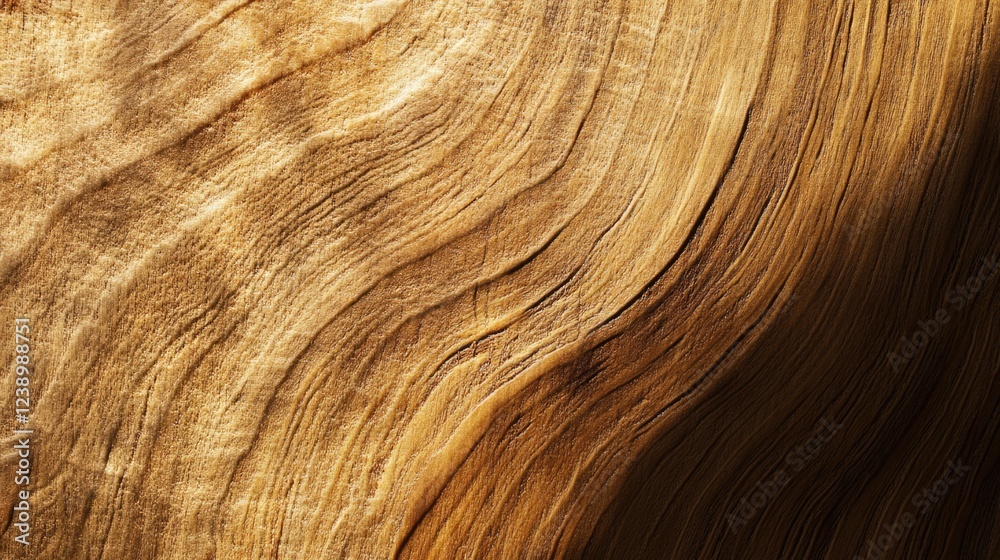Wooden surface with smooth texture and natural patterns in warm tones, suitable for backgrounds and design elements, Copy Space Wooden surface with smooth texture and natural patterns in warm tones, suitable for backgrounds and design elements, Copy Space