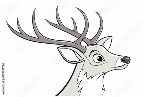 deer head vector