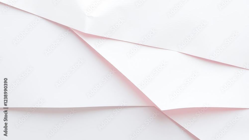 Naklejka premium Abstract Geometric Paper Design � Contemporary Craft Background