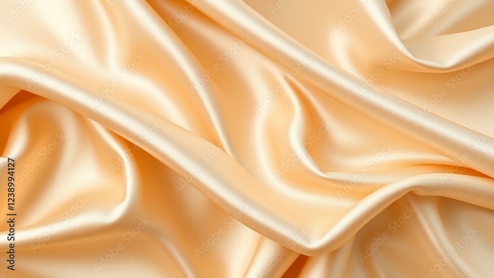 Fototapeta premium Stunning Cream Satin Fabric Texture � Elegant Textile Background