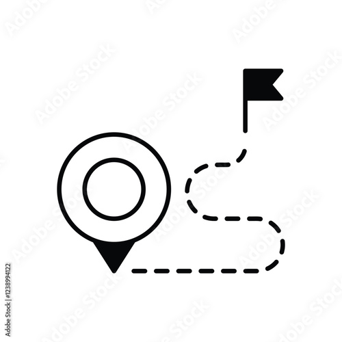 Destination  vector icon