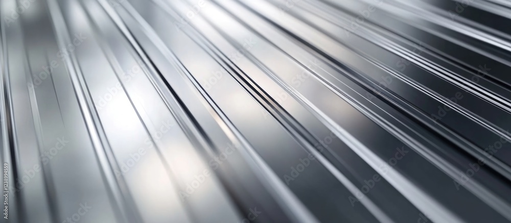 Metallic surface with parallel lines intricate texture and gleaming reflections industrial background Copy Space Metallic surface with parallel lines intricate texture and gleaming reflections industrial background Copy Space