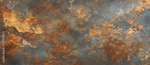 Abstract textured background with blue and rust colors ideal for use in various design projects Copy Space photo