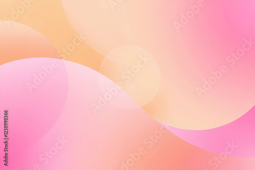 Gradient Abstract Background with Soft Pastel Geometric Shapes