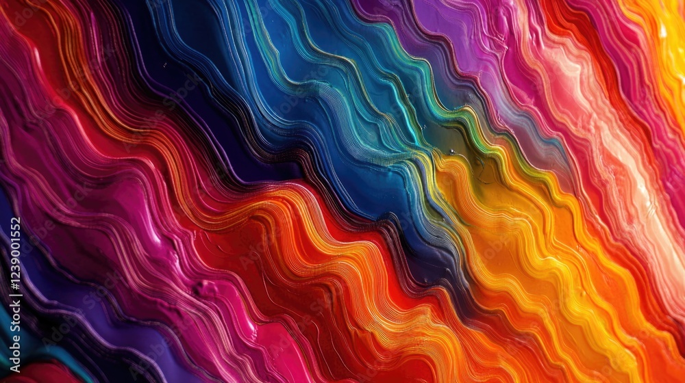 Fototapeta premium Colorful Abstract Floral Pattern
