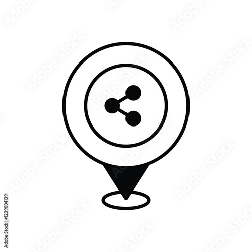 Share My Location vector icon