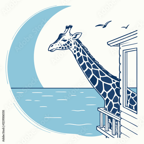 illustration of a giraff