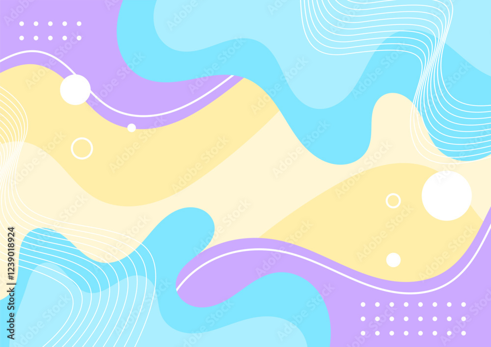 Pastel fluid background with lines and geometric. Flat design style. Pastel fluid background with lines and geometric. Flat design style.
