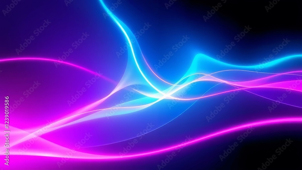 Dynamic Neon Wave Abstract Background � Energetic Flow Background Dynamic Neon Wave Abstract Background � Energetic Flow Background
