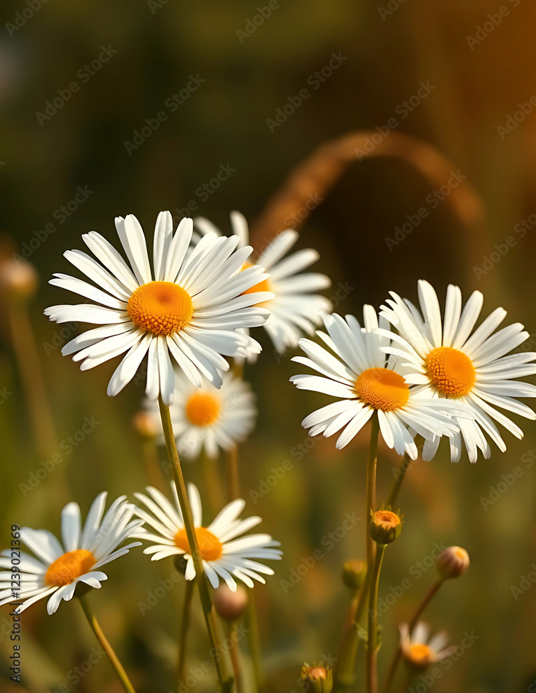 Obraz premium Flower field Daisies