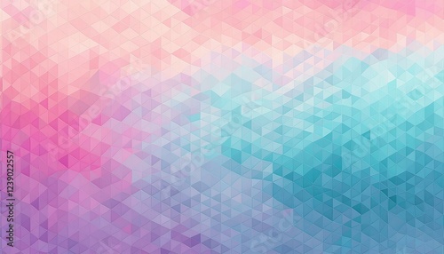 gradient mosaic artwork featuring pastel colors in soft pink turquoise and lavender tones perfect for modern abstract or artistic backgrounds and stylish projects