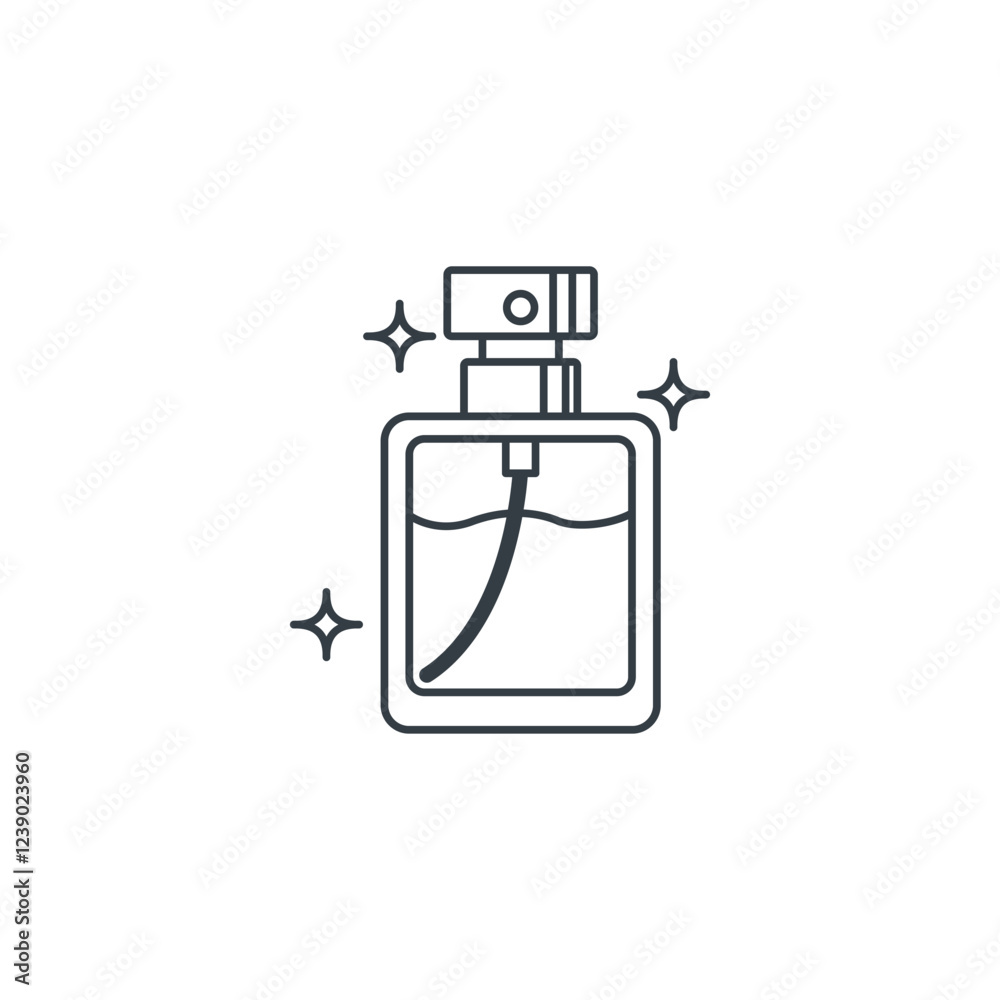 Perfume Bottle icon symbol vector illustration isolated on white background Perfume Bottle icon symbol vector illustration isolated on white background