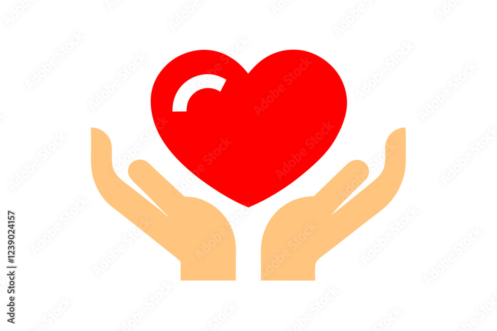 heart and hands icon vector illustration , heart in hand logo, doctor logo vector illustration , logo design heart and hands icon vector illustration , heart in hand logo, doctor logo vector illustration , logo design