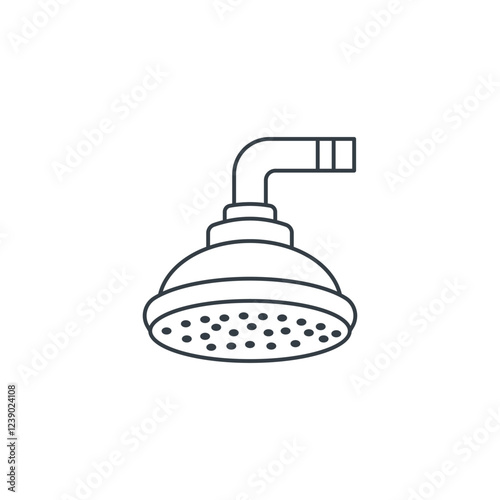 Shower Head icon symbol vector illustration isolated on white background