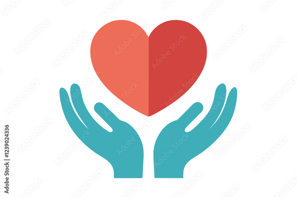 heart and hands icon vector illustration , heart in hand logo, doctor logo vector illustration , logo design heart and hands icon vector illustration , heart in hand logo, doctor logo vector illustration , logo design