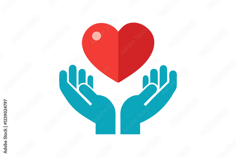heart and hands icon vector illustration , heart in hand logo, doctor logo vector illustration , logo design heart and hands icon vector illustration , heart in hand logo, doctor logo vector illustration , logo design