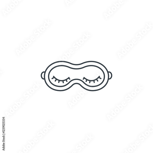 Eye Mask icon symbol vector illustration isolated on white background