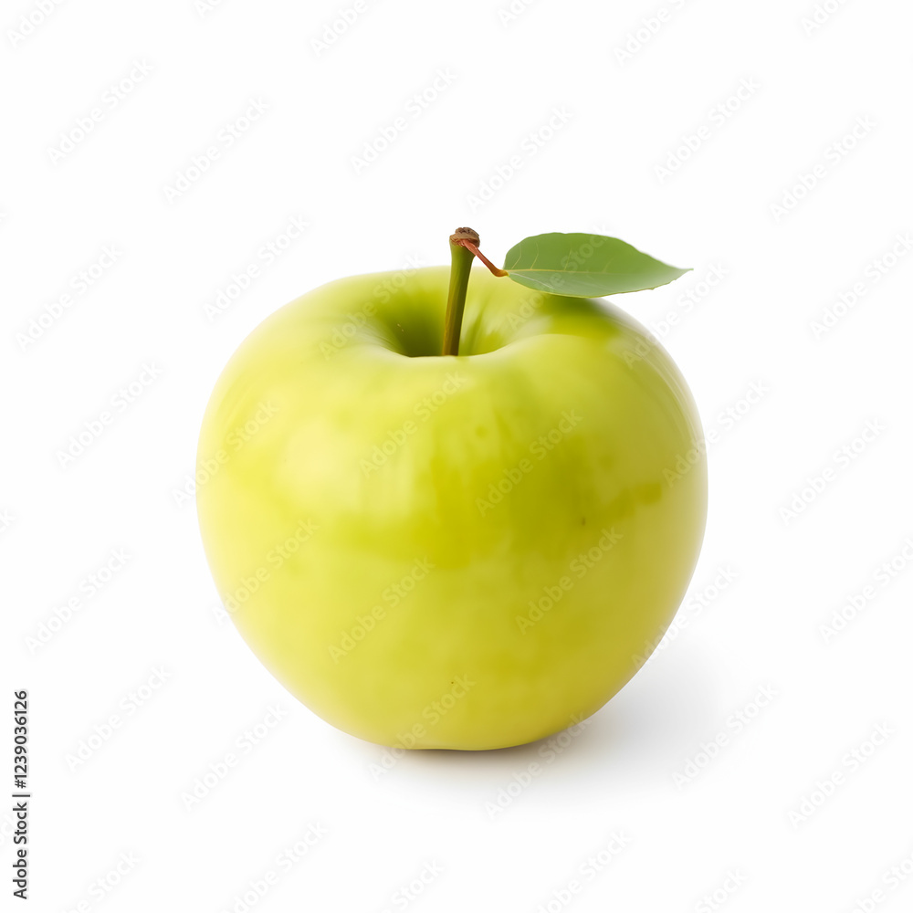 A Green apple isolated on the blank background A Green apple isolated on the blank background