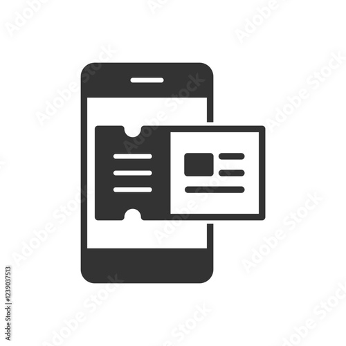 Online Ticket Mobile Icon